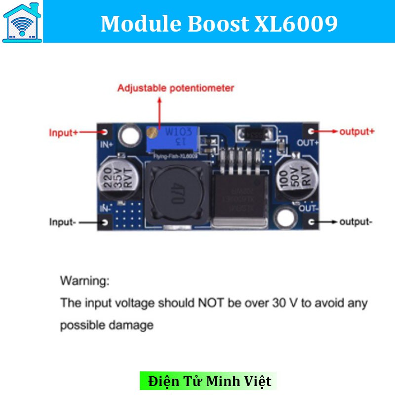 Module Tăng Áp BOOST DC-DC XL6009 4A