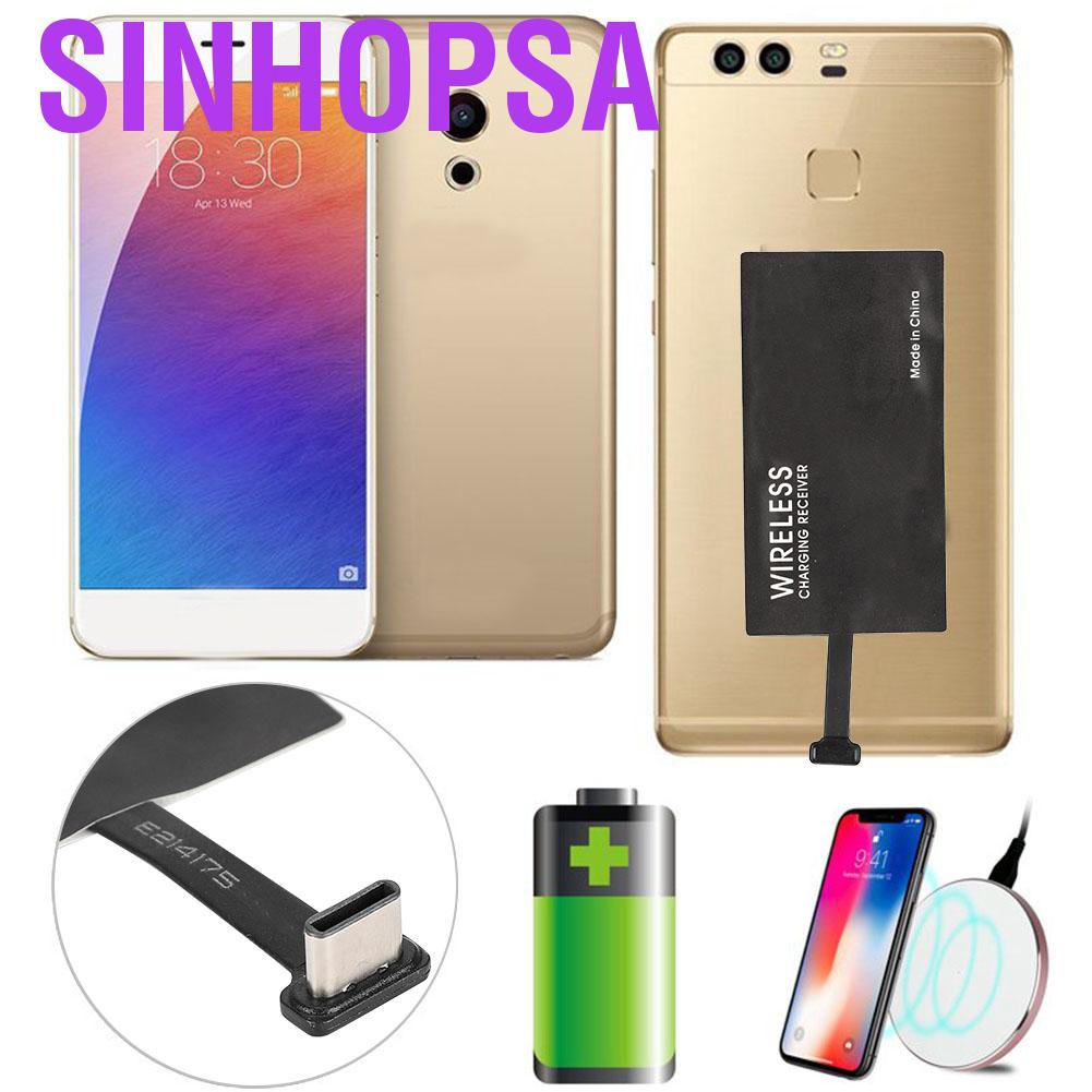 Miếng Dán Sạc Không Dây Cho Điện Thoại Android Type-C Usb-C