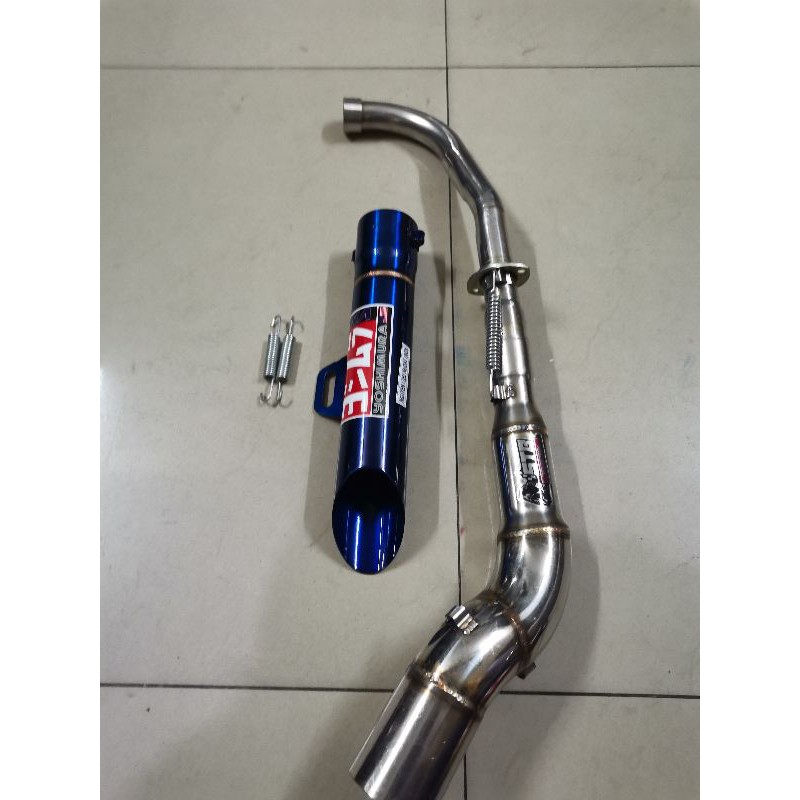 Pô xe máy toke inox không nỉ full cổ cong 2 khúc cho dream Wave sirius Wave rsx Wave s110