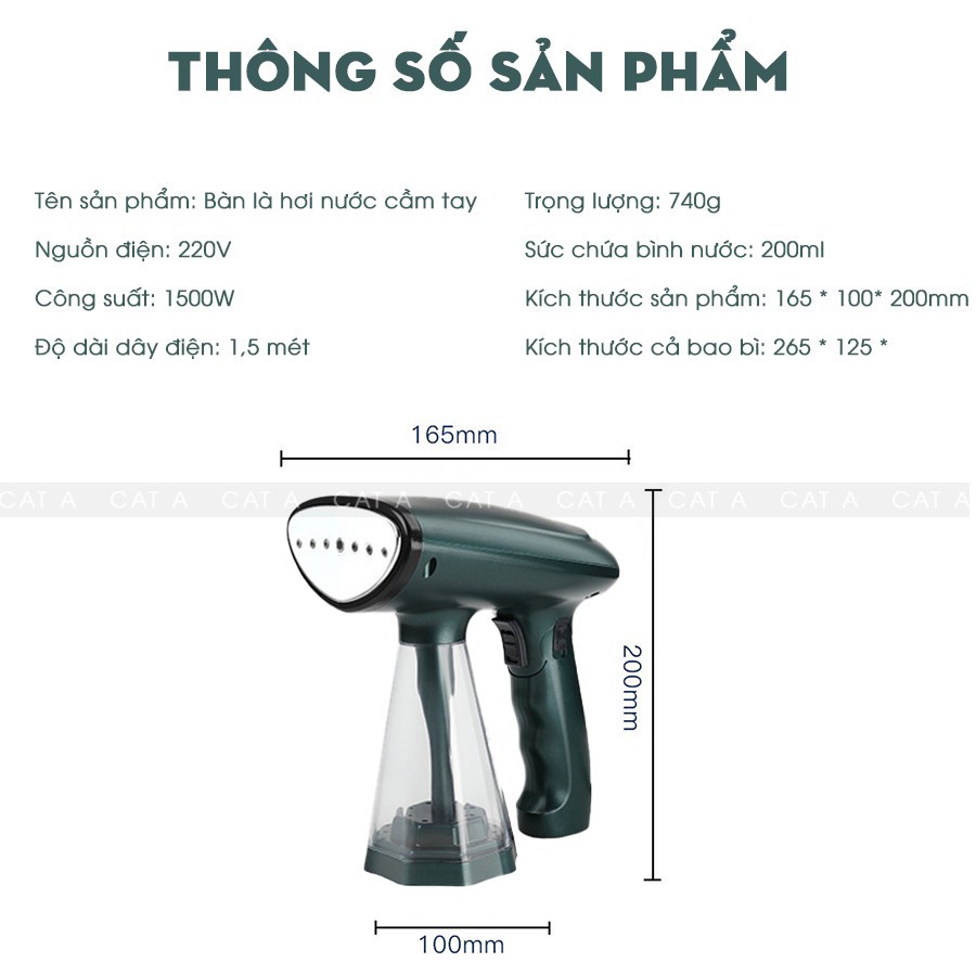 Bàn ủi hơi nước Cầm Tay Cao Cấp GARMENT STEAMER YS-2008,  Bàn Là Hơi Nước Gấp Gọn - Tiện lợi, chính hãng!