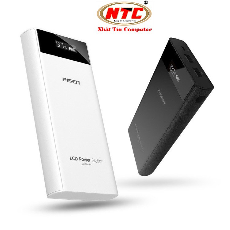 Pin sạc dự phòng Pisen TS-D264 20.000mAh Power Station III 2 cổng input/output (New Version)