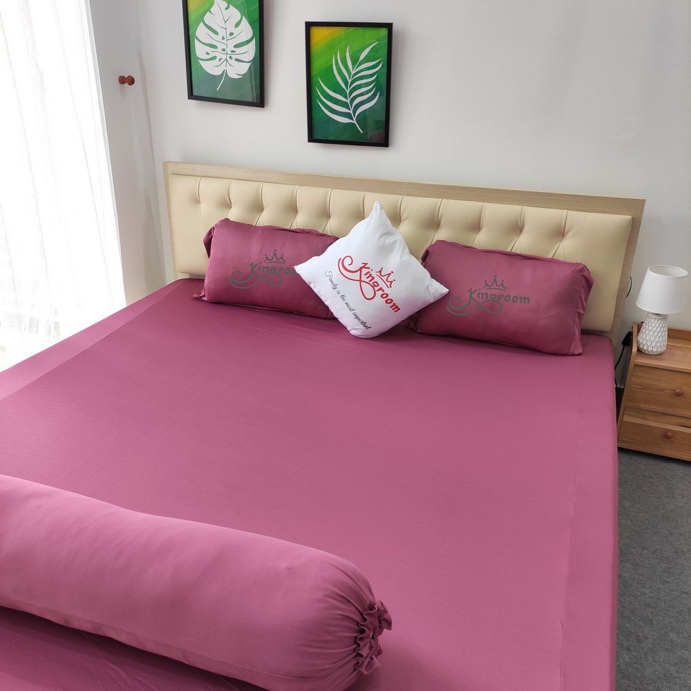 Ga giường lẻ màu trơn Kingroom chuyên drap giường đủ kích thước ga nệm 1m2, 1m6, 1m8 chưa gồm vỏ gối | BigBuy360 - bigbuy360.vn