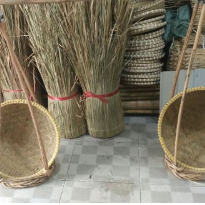 Quang gánh trang trí quang lớn gióng 90 thúng 40cm