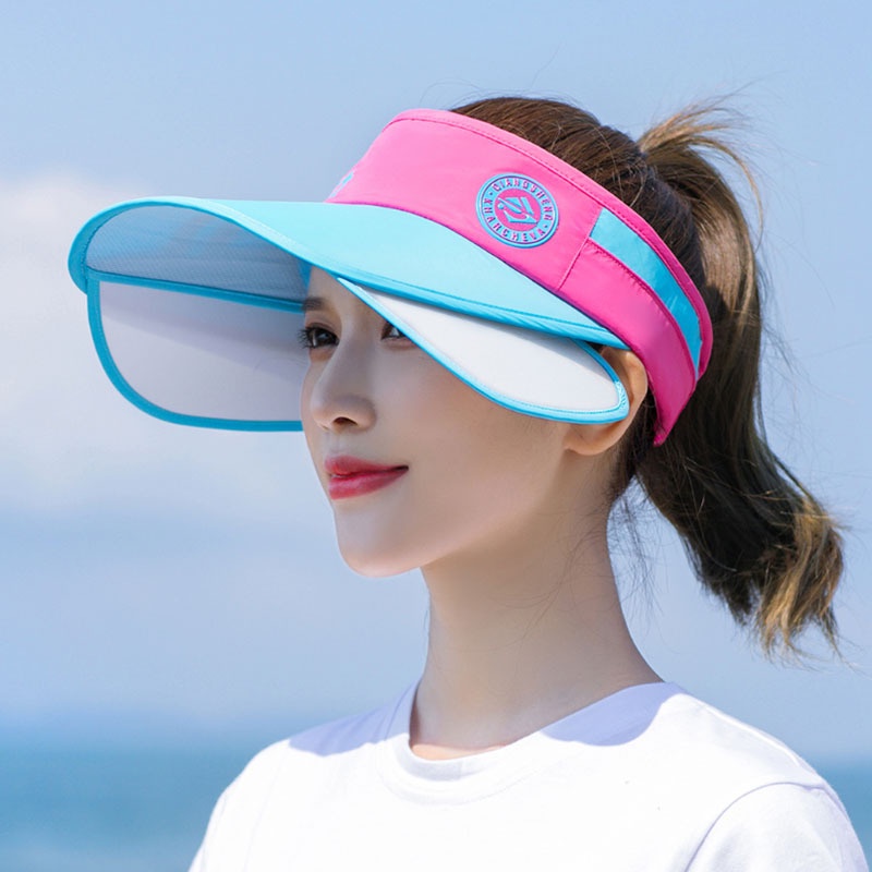 Mũ chống nắng nửa đầu dành cho nữ phong cách Hàn Quốc màu Xanh Vàng - Nón nữ thời trang đẹp 2022