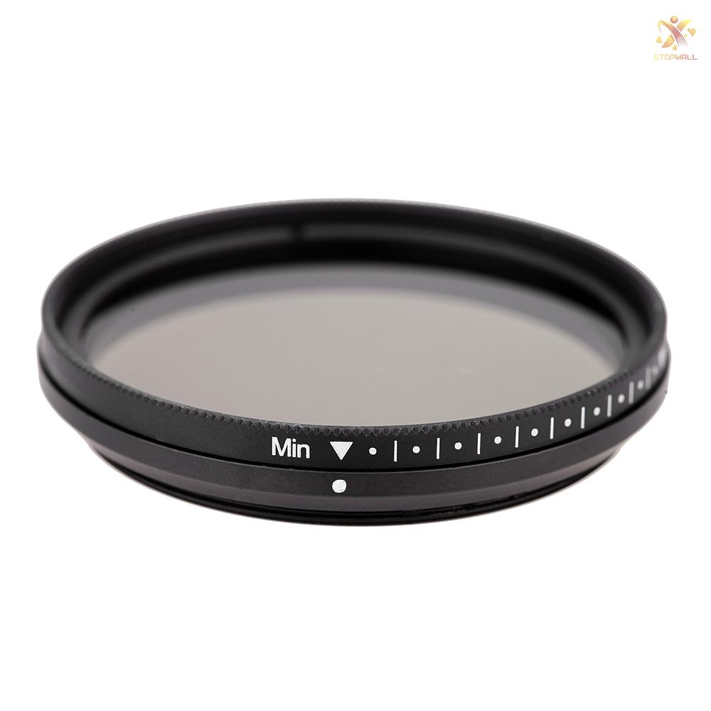 ET Fotga 46mm Slim Fader Variable ND Filter Adjustable Neutral Density ND2 to ND400