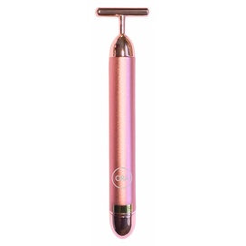 Set thanh lăn massage nâng cơ, chống lão hoá Beauty Ora ORA 360-Degree Roller &amp; Microcurrent T-Bar Deluxe Set Pink Gold