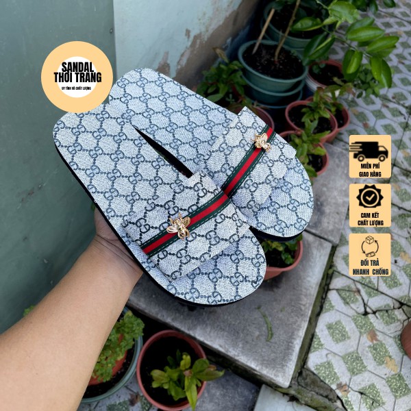 Dép sandal quai ngang Nam nữ Sandalthoitrang Xăng đang quai ngang  giá rẻ