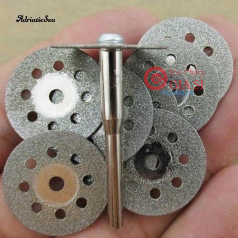 combo Bộ 10 lưỡi cưa cắt tròn 20mm + 2 trục đĩa ❤️freeship❤️