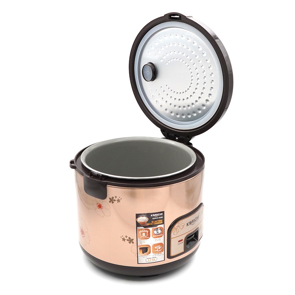Nồi cơm điện Korichi-1836 chống dính siêu bền, lòng nồi chống xước (3.2L)
