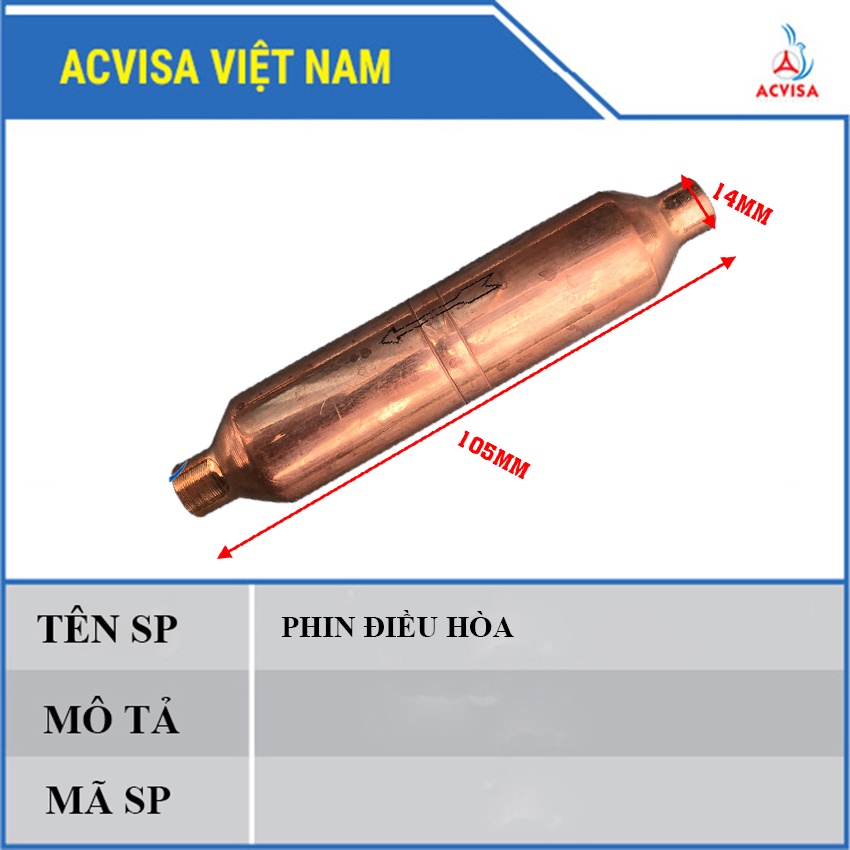 Phin lọc gas máy lạnh điều hòa 1HP - 3HP - 5HP