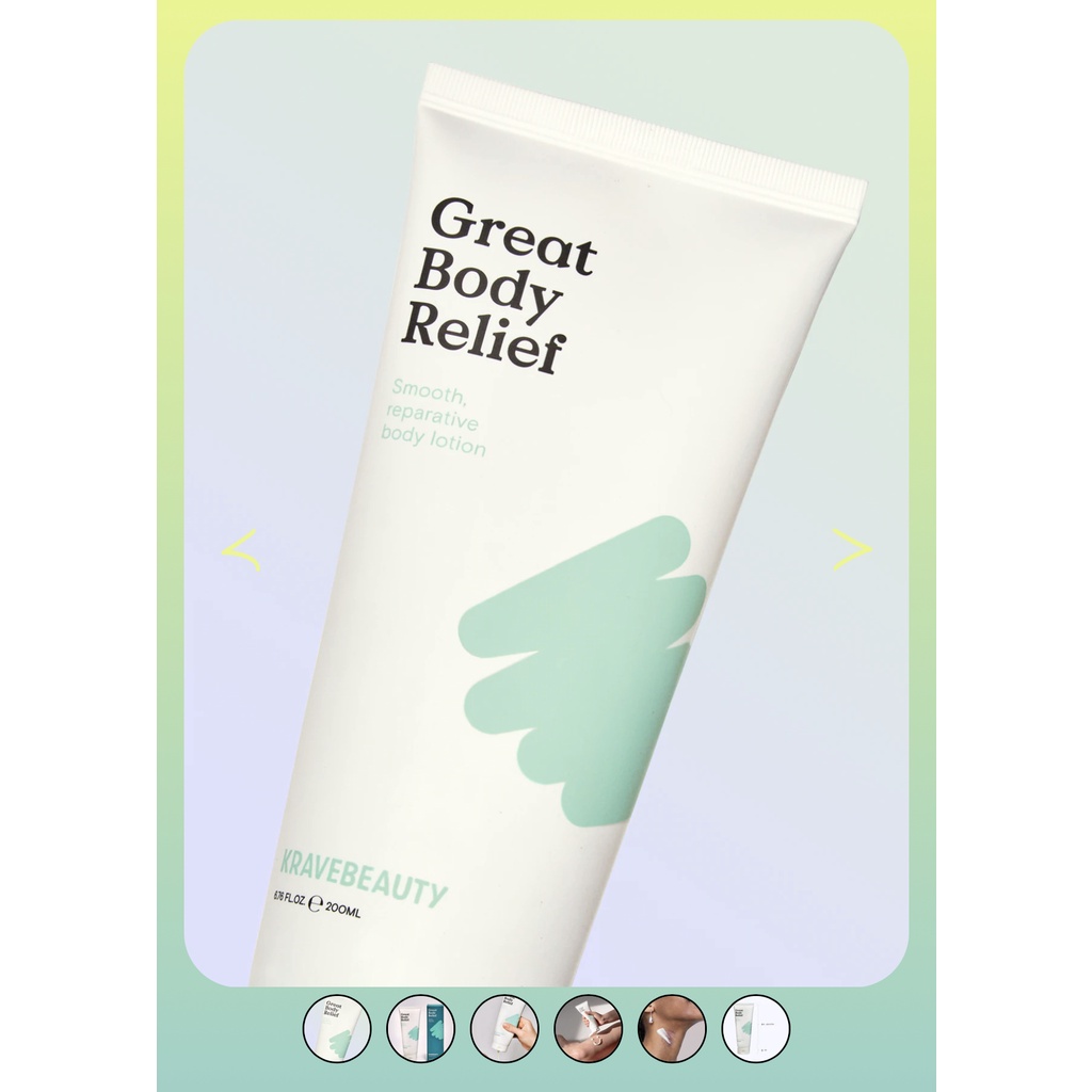 [CÓ SẴN] Kem dưỡng thể Krave Beauty Great Body Relief 200ml