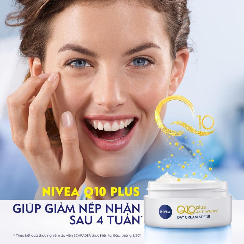 Kem dưỡng da làm giảm vết nhăn Nivea Q10 Plus - Hàng Chính Hãng