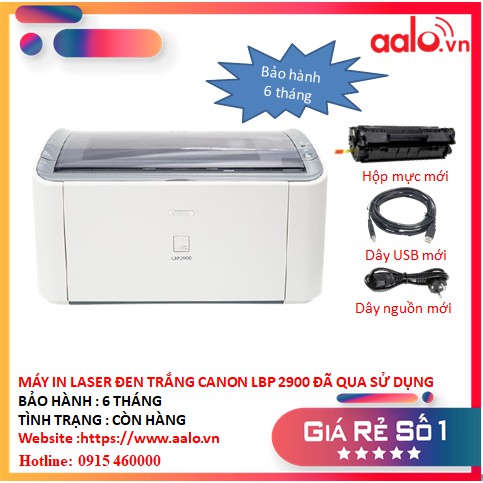 MÁY IN LASER ĐEN TRẮNG CANON LBP 2900 ĐÃ QUA SỬ DỤNG - AALO.VN | BigBuy360 - bigbuy360.vn