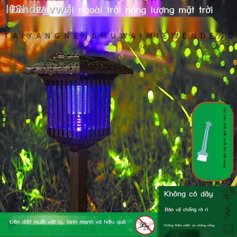 l03hdz_vwgĐèn diệt muỗi năng lượng mặt trời Vườn ngoài Đèn đuổi Chống thấm điện Sốc Máy bắt Tạo tác ba