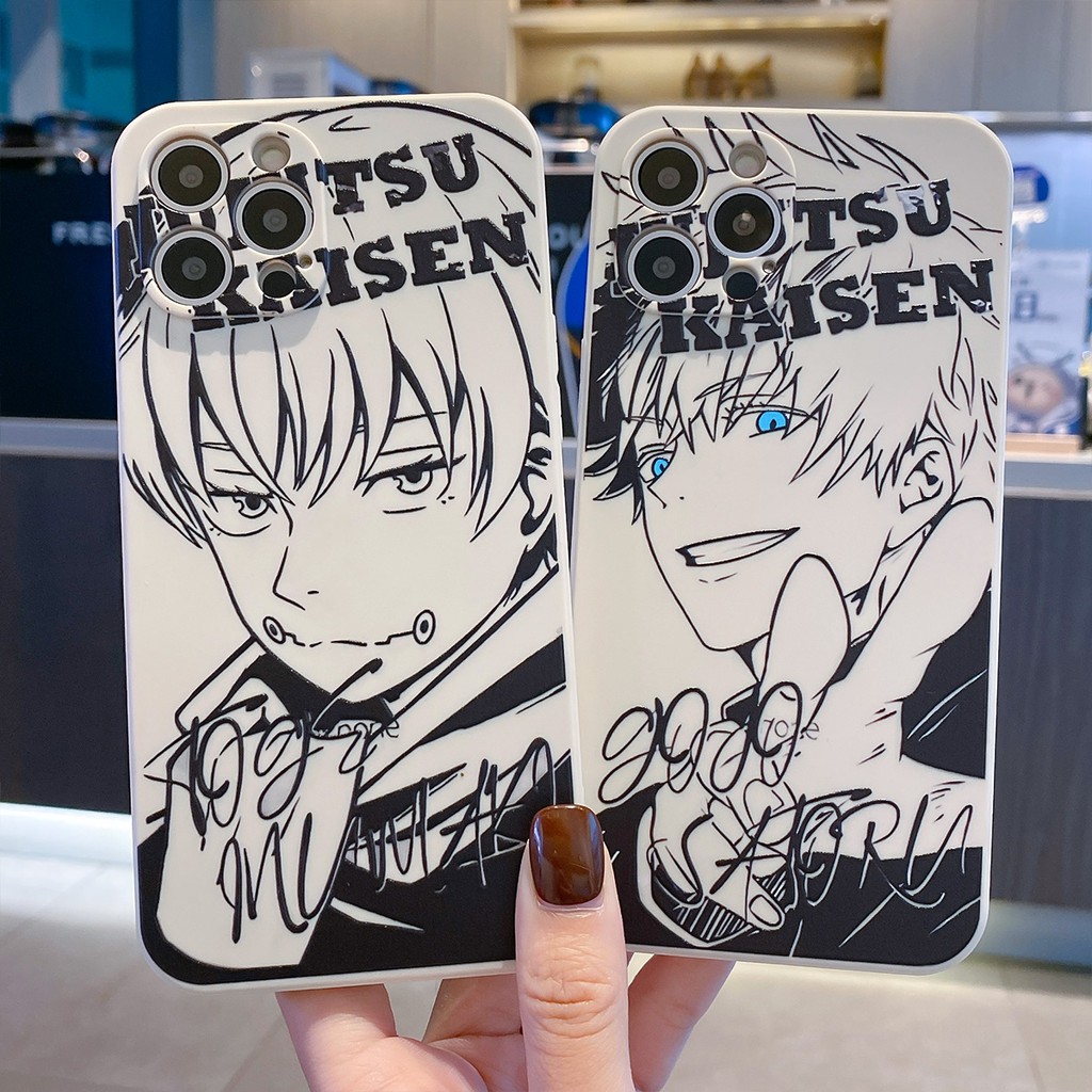 Ốp jujutsu kaisen Ốp Lưng iphone 14 pro 13pro 12promax 11 11pro xs max xr 7/8 6s plus se2020 Ốp điện thoại gojo satoru inumaki
