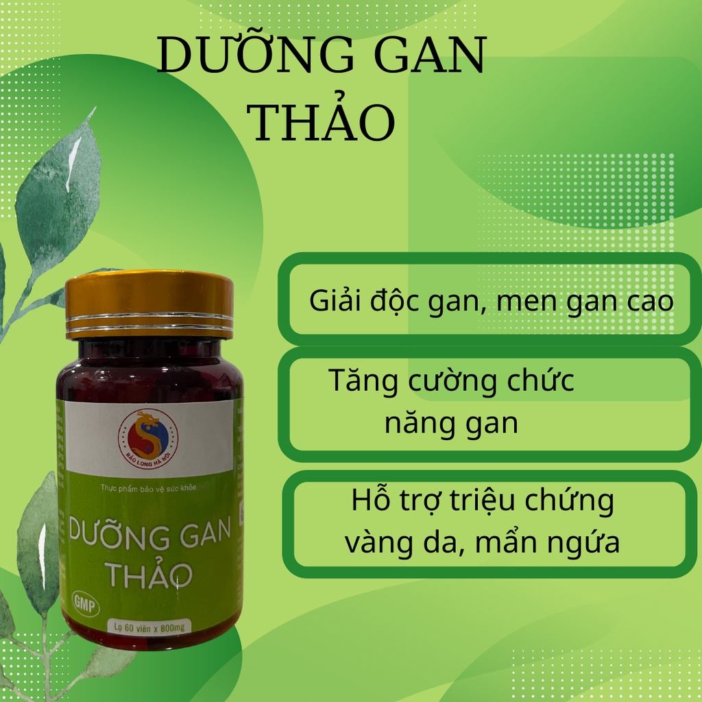 Giải Độc Gan Bảo Long - Mát Gan, Giảm Viêm Gan, Sơ Gan, Gan Nhiễm Mỡ, Đông Nam Dược Bảo Long