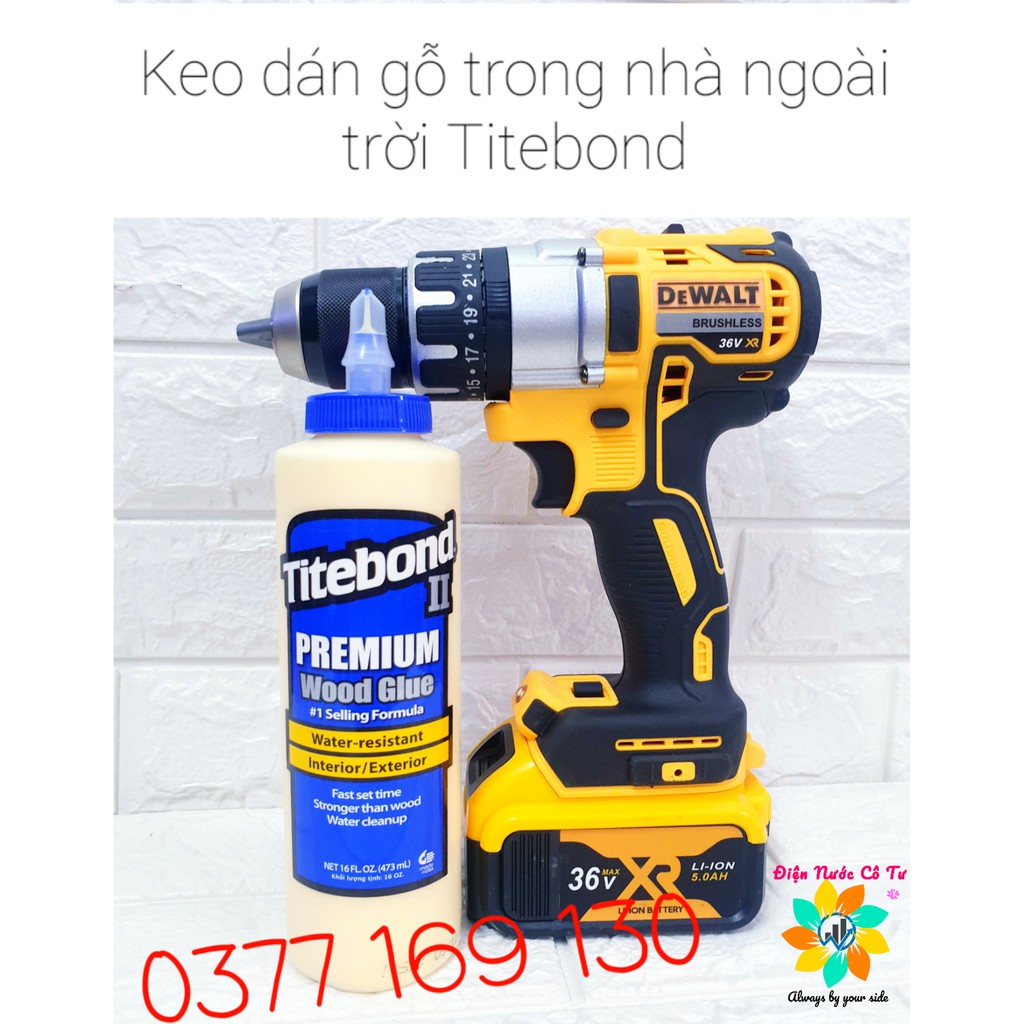 Keo dán gỗ cao cấp trong nhà ngoài trời Titebond