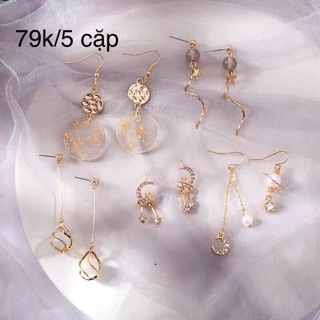Khuyên tai siêu xinh 79K/ 5 cặp