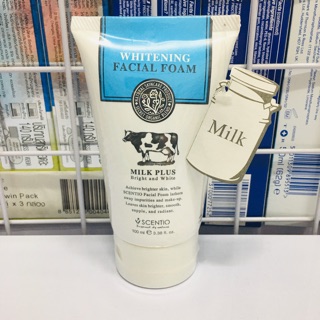 Sữa rửa mặt trắng milk plus whitening q10 facial foam 100ml