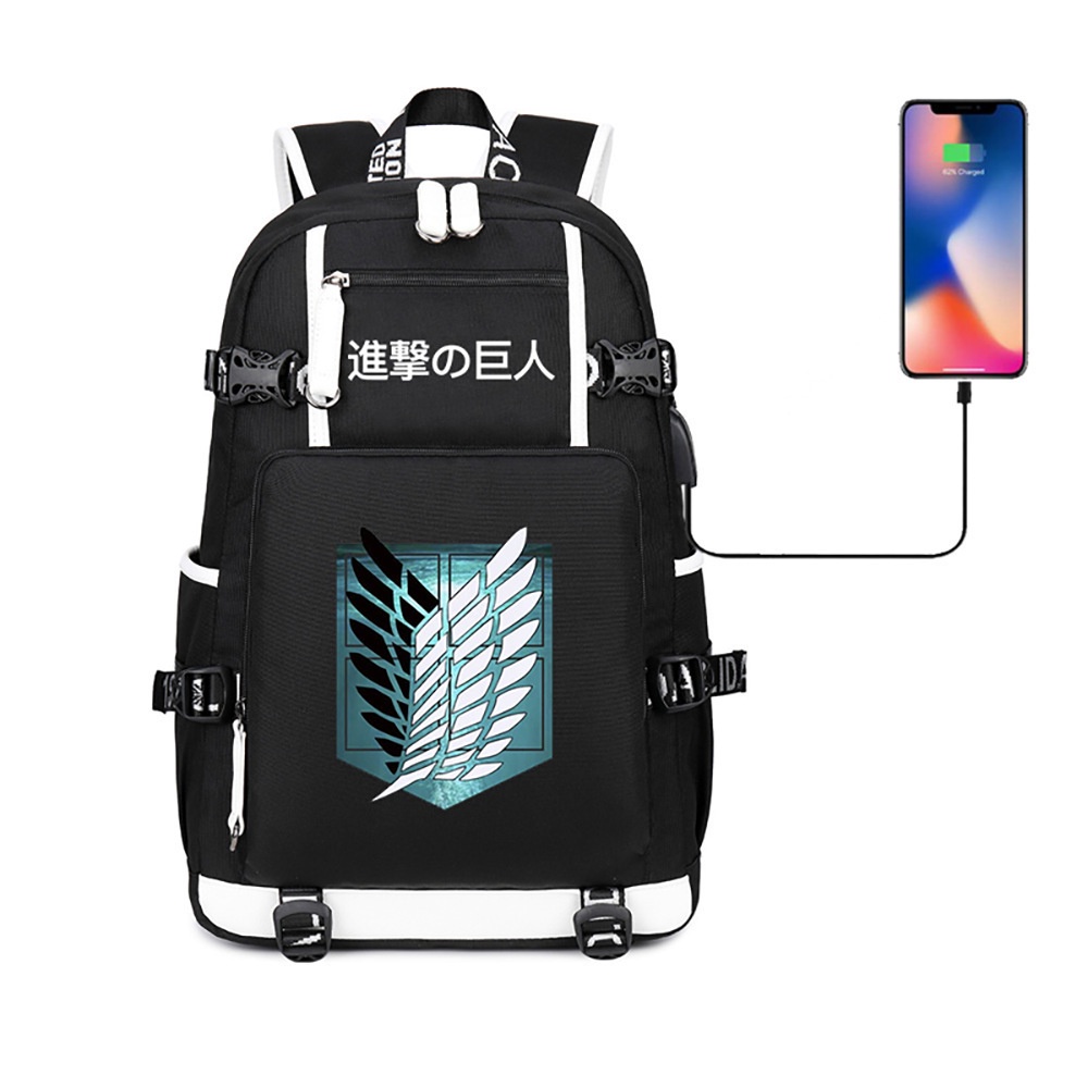 Ba Lô Đi Học Họa Tiết Anime Attack on Titan Cá Tính