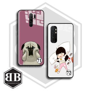 Ốp lưng kính cường lực Xiaomi Redmi 9 - Redmi Note 10 Lite ( redmi9 ) ( redminote10lite ) siêu dễ thương