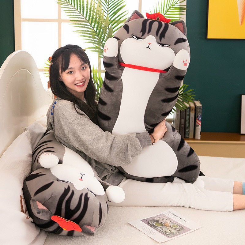 Gối ôm cho bé mèo vương miện đáng yêu mềm mịn 3 size 70cm, 90cm, 110cm Dreamhome