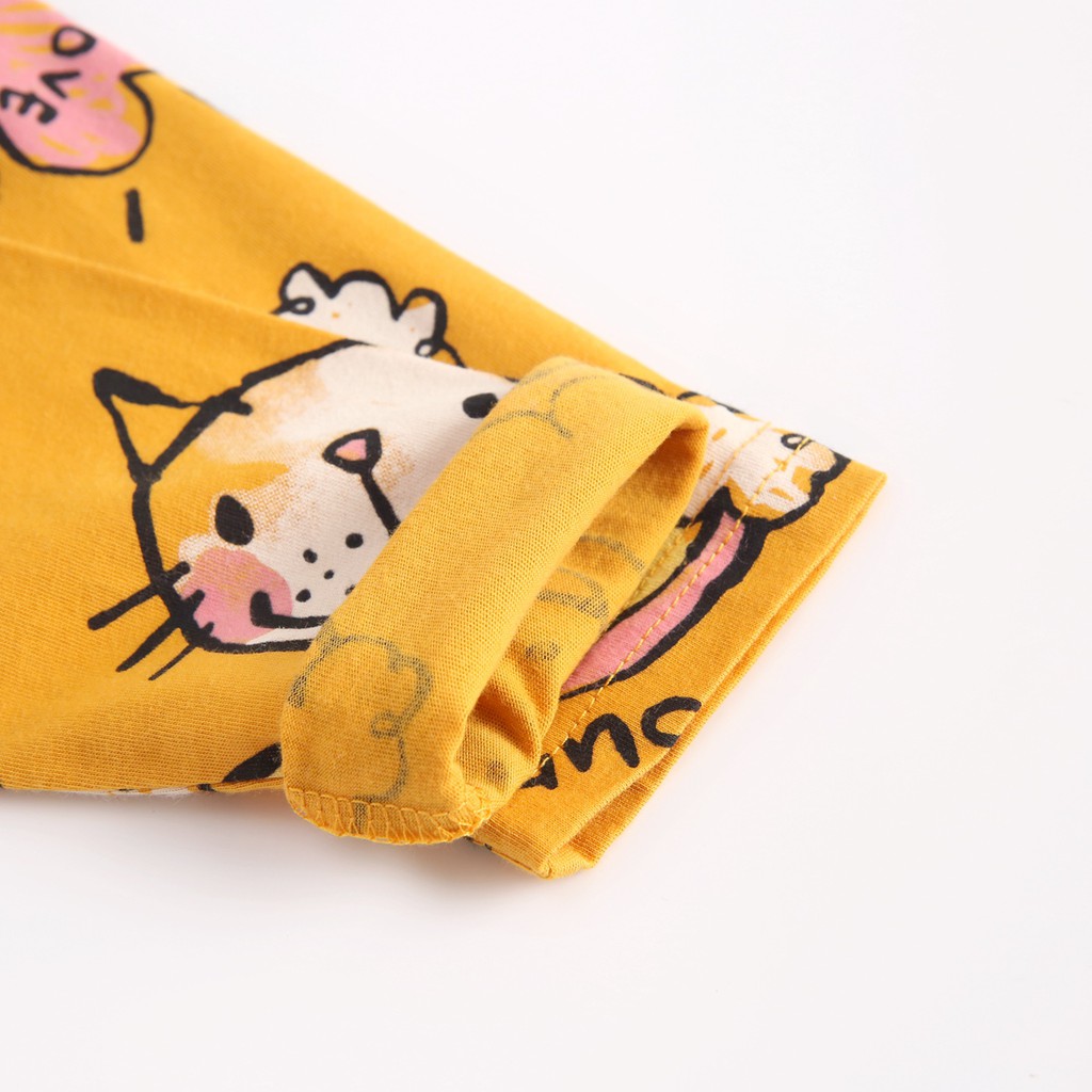 Sanlutoz Áo Liền Quần Dài Tay Chất Liệu Cotton In Hình One Piece Dành Cho Trẻ Nhỏ