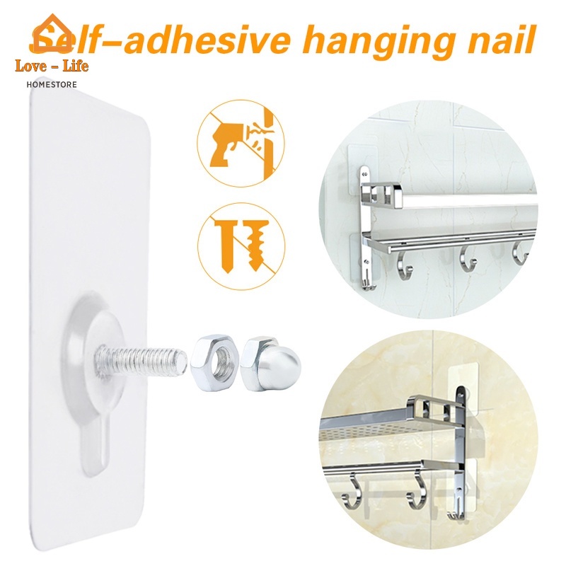 Giá Đỡ Chìa Khóa Dán Tường Trong Suốt Siêu Bền Đa Năng Tiện Dụng