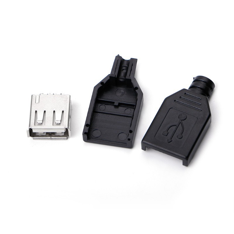 Bộ 10 cổng cắm Type A USB 4 chấu DIY