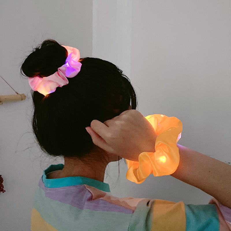 Dây buộc tóc AY gắn đèn LED đầy màu sắc thời trang nổi bật