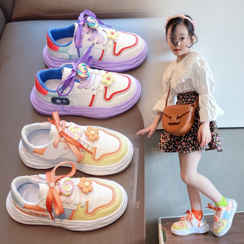 Giày sneaker cho bé gái, giày thể thao thời trang hình kẹo candy dễ thương BBW737 Tulastore