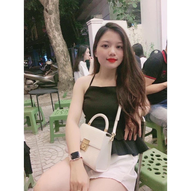 [SALE XẢ KHO] Túi Cê Ca quai khoá tròn sale size 23(không hộp)