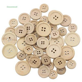 Set 50 nút gỗ 4 lỗ dành cho làm đồ thủ công
