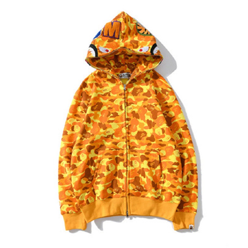 Mới Áo Hoodie Bape Hình Cá Mập Dạ Quang Thời Trang Cá Tính Cho Nam Nữ