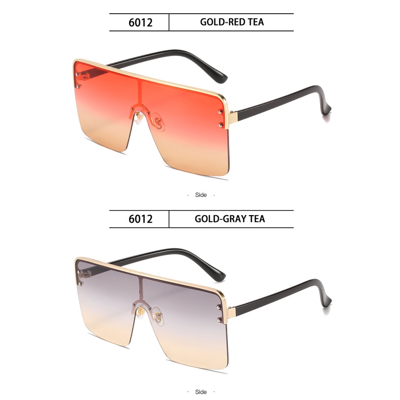 Kính Mát Thời Trang Khung Lớn Màu Gradient Cho Nữ