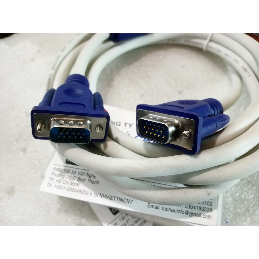 Cáp màn hình VGA 3 M, Chống nhiễu_Màu trắng | BigBuy360 - bigbuy360.vn