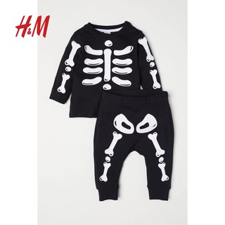 Bộ nỉ xương Halloween H&M cho bé trai