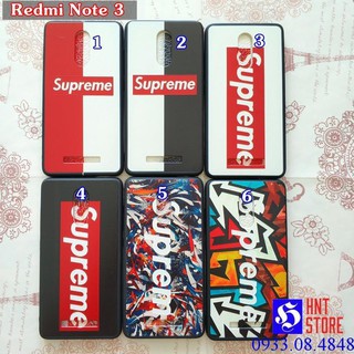 - ốp lưng xiaomi redmi note 3 - mẫu hình chữ superme --