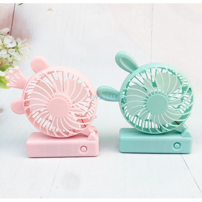 [Loại bền-chọn màu] Quạt mini tích điện sạc USB 2 kiểu đứng tiện dụng