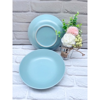 Set 2 đĩa sứ sâu lòng 24cm - shop còn màu hồng