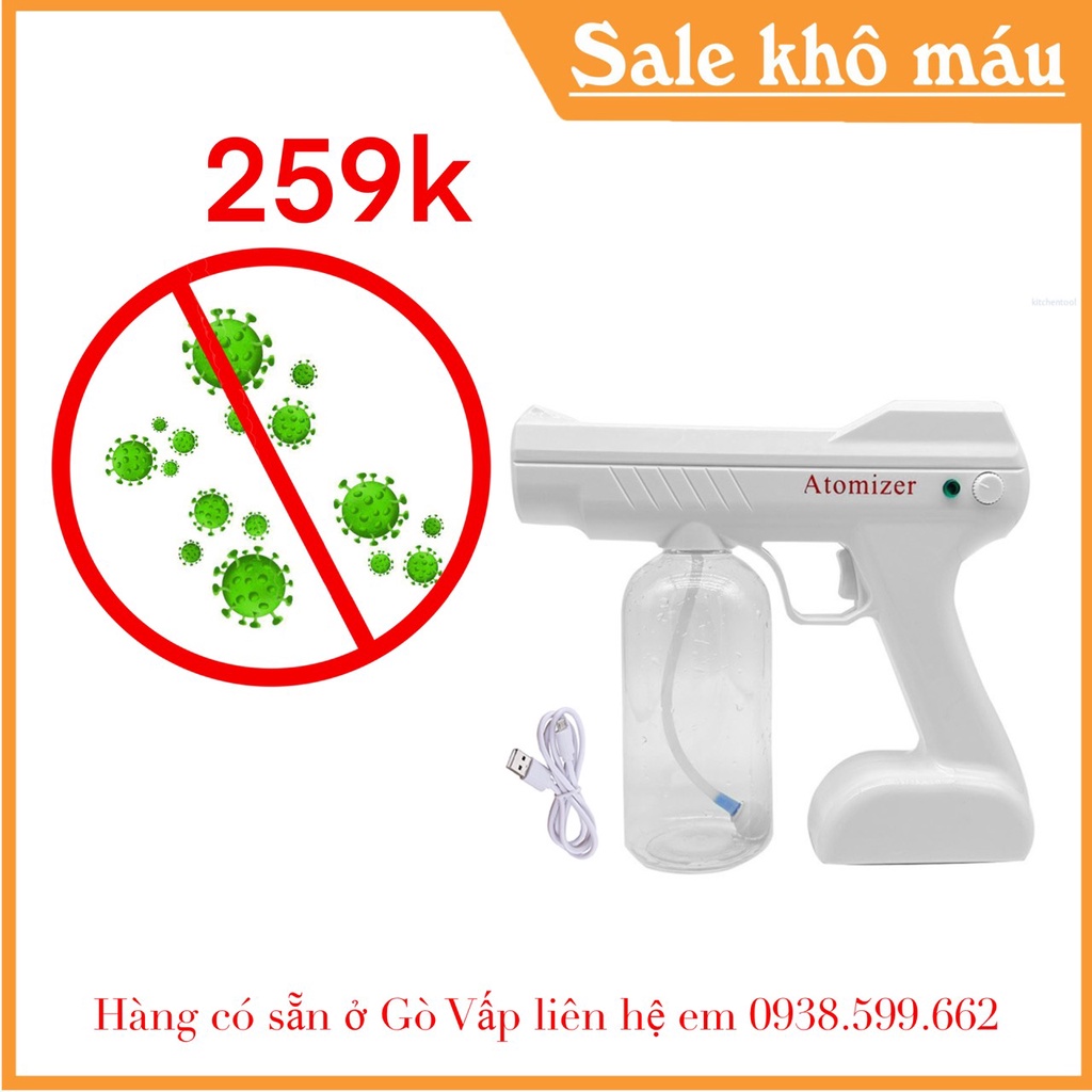 [TPHCM] Súng Xịt Khuẩn, Súng Khử Khuẩn Khử Trùng Nano Xịt Diệt Khuẩn Xịt Khử Khuẩn - Dụng Cụ Phun Cồn Sát Khuẩn