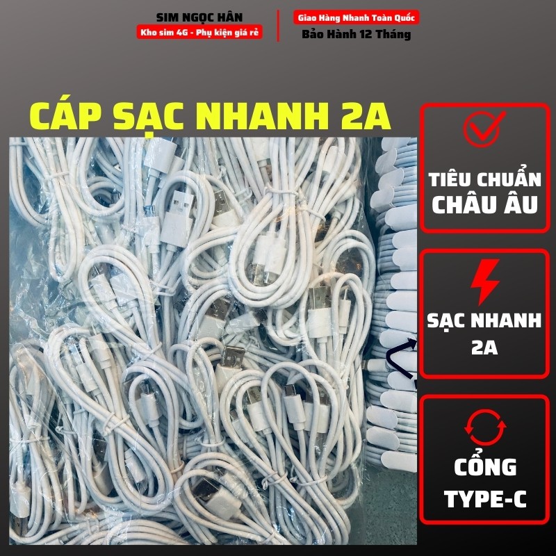 Bộ Sạc Nhanh 9V-2A Cáp Dài 1M Cổng Lightning / Micro / Type-C - Giá Siêu Rẻ -Tương thích mọi điện thoại và máy tính bảng