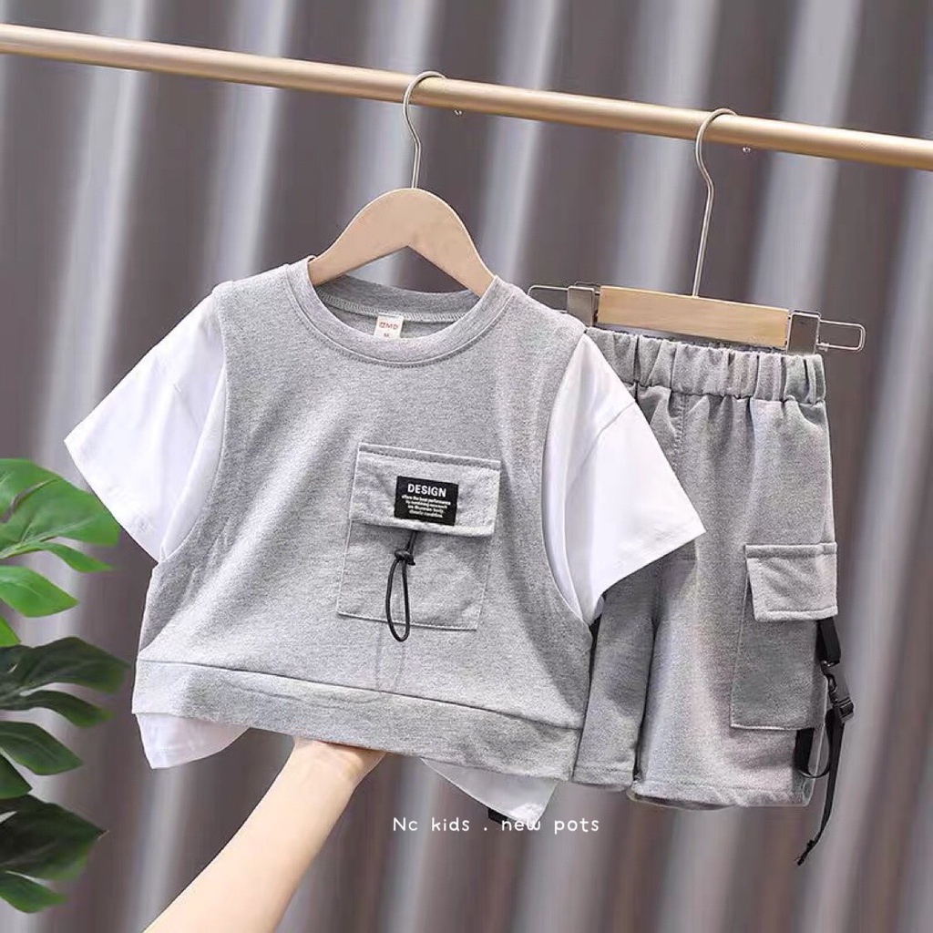 Set Bộ Cộc Tay Cool Ngầu Chất Cotton Da Cá Siêu Mềm Mát Cực Chất Cho Bé Trai, Bé Gái_Umeekids