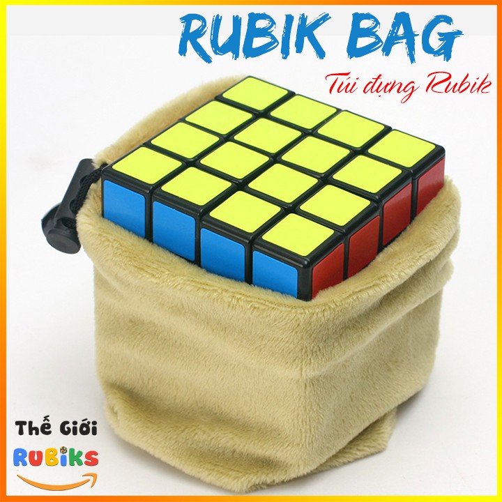 Túi đựng Rubik 2x2 3x3 4x4 bằng vải Nhung mềm