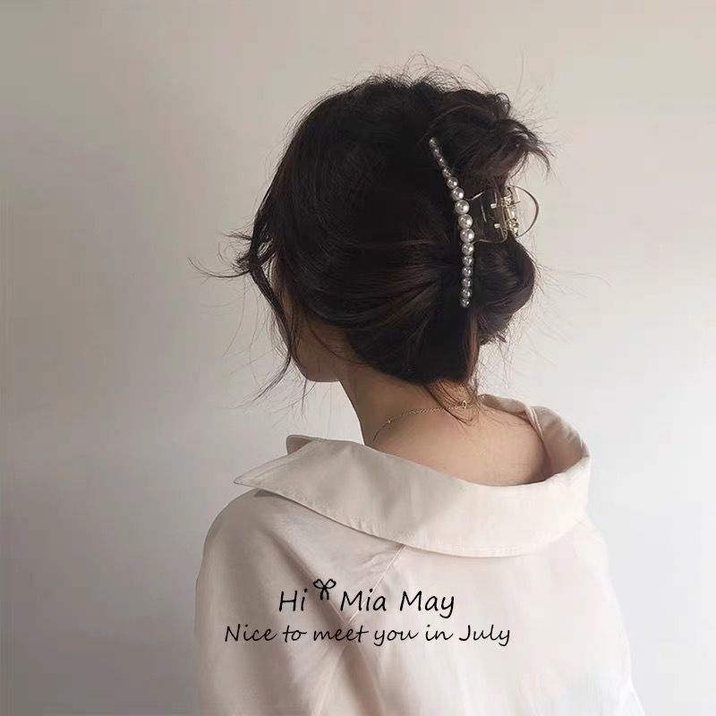 Kẹp Tóc Càng Cua Ngọc Trai Phụ Kiện Thời Trang Cho Nữ AB087