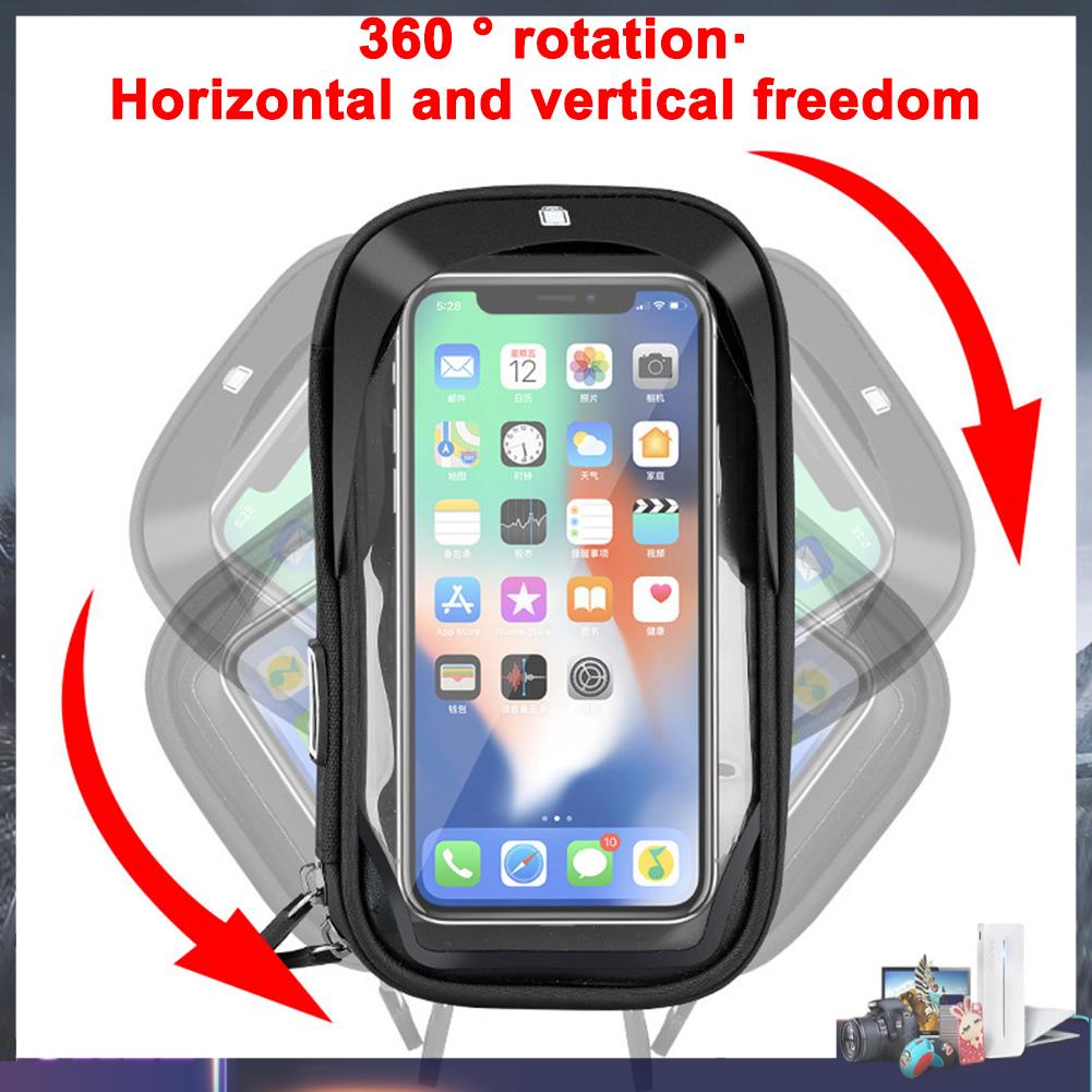 Giá Đỡ Điện Thoại Gắn Xe Máy/Xe Đạp Có Thể Chạm Màn Hình Cảm Ứng