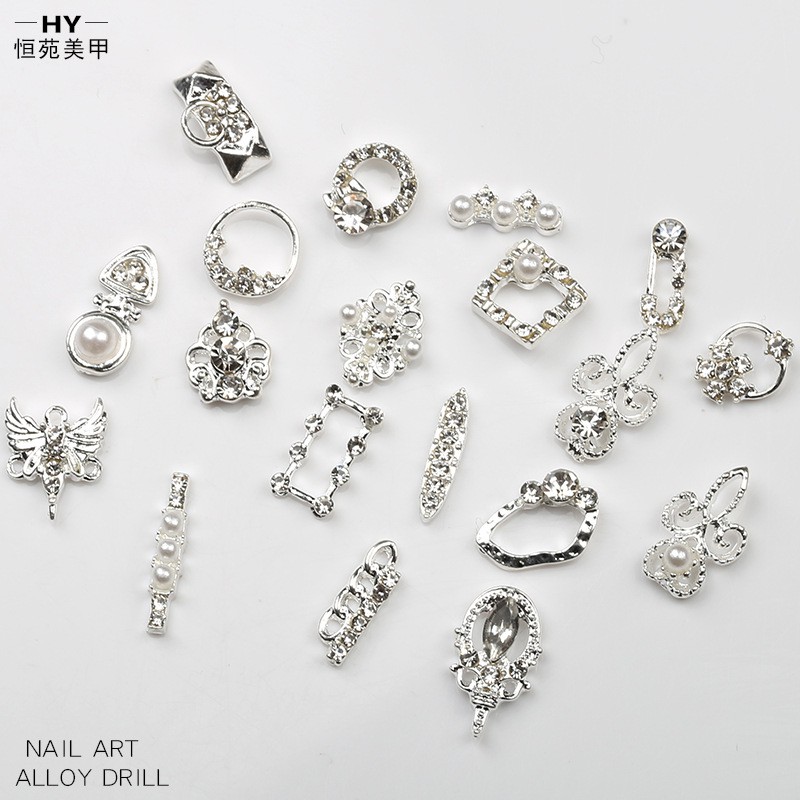[Hàng mới về] Phụ Kiện Đính Móng Tay Trang Trí Nghệ Thuật Khảm Đá Đẹp Mắt