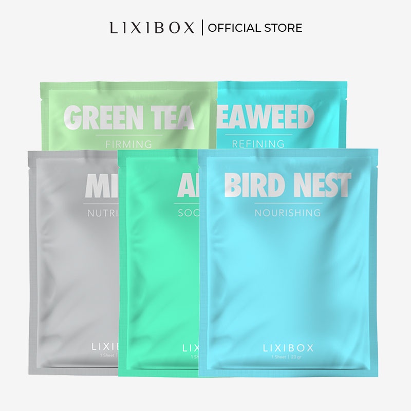 Set 5 mặt nạ dưỡng da Lixibox (23gr/mặt nạ)