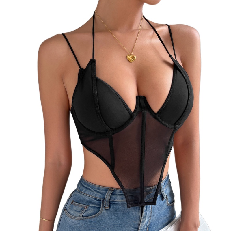 Áo Tank Top Nữ Cổ Chữ V Khoét Sâu Gợi Cảm Cr