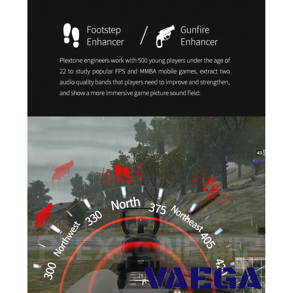 Tai nghe gaming nhét tai - Plextone G25 - Bass sâu-Âm thanh cực chất-Chính hãng